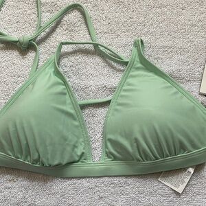 Rip Curl Light Green Triangle Bikini Top only